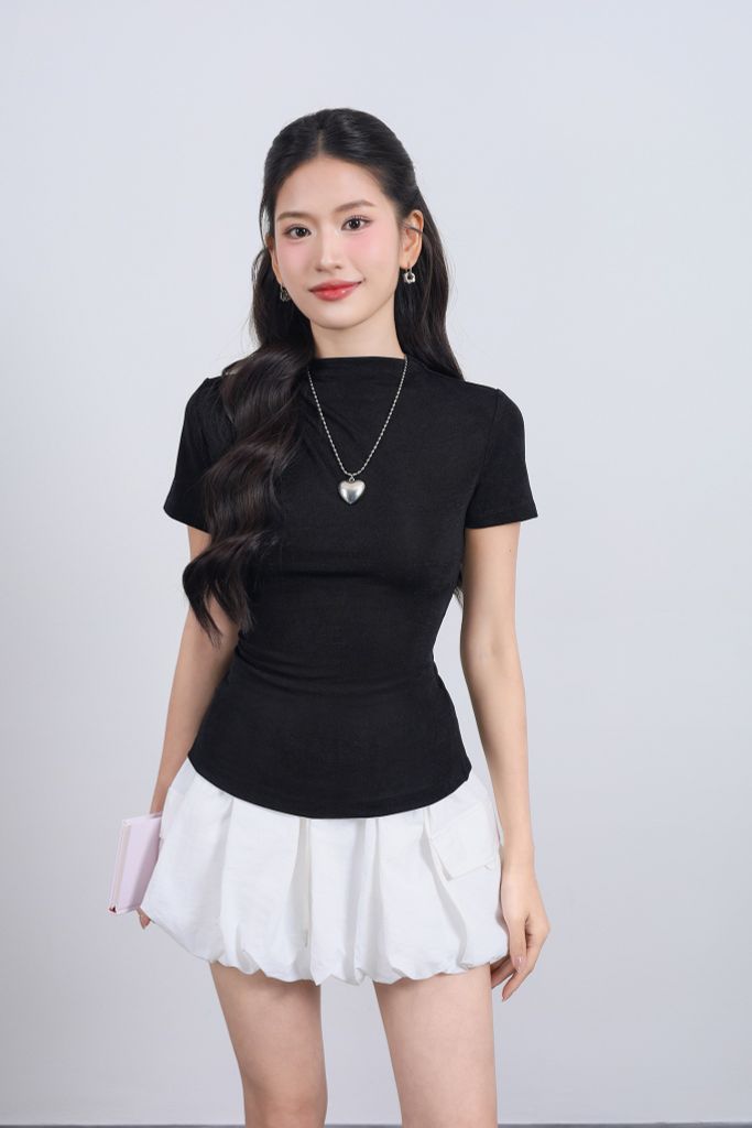 FJN3718 - Chân váy ngắn vải gió dáng bí cạp chun co giãn - JAN.