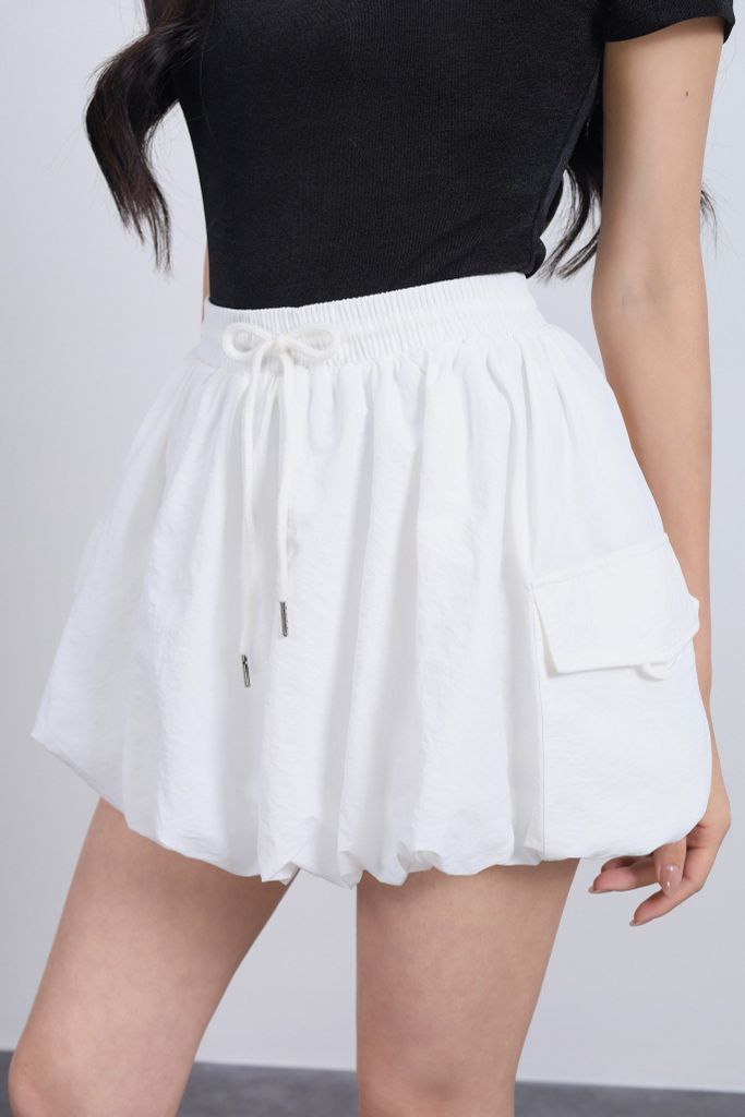 FJN3718 - Chân váy ngắn vải gió dáng bí cạp chun co giãn - JAN.