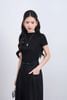FQD51168 - Quần dài công sở vải tuyp xy dáng suông ống rộng phối ly bung tạo xoè kèm dây đai thắt eo - JAN.