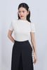 FJD51287 - Chân váy dài vải thô dáng suông thân váy phối ly xẻ tạo kiểu kèm dây đai thắt eo - JAN.