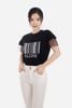 Áo dệt kim chất liệu cotton dáng suông tay phối ren lưới FAT5199 - PANTIO
