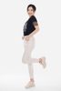 Áo dệt kim chất liệu cotton dáng suông tay phối ren lưới FAT5199 - PANTIO