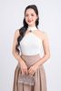 FAT5395 - Áo len cao cấp dáng ôm ngực yếm đính kim loại trang trí - PANTIO