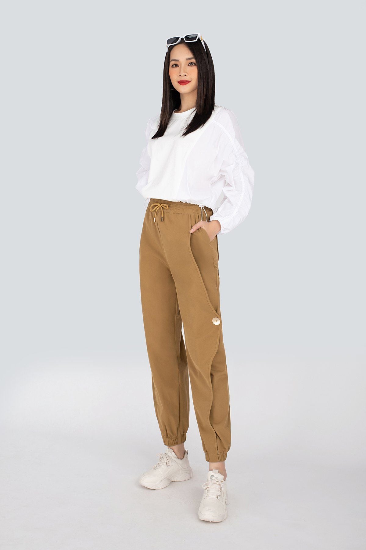 FQD9925 - Quần Jogger chất liệu vải gió cạp chun túi chéo