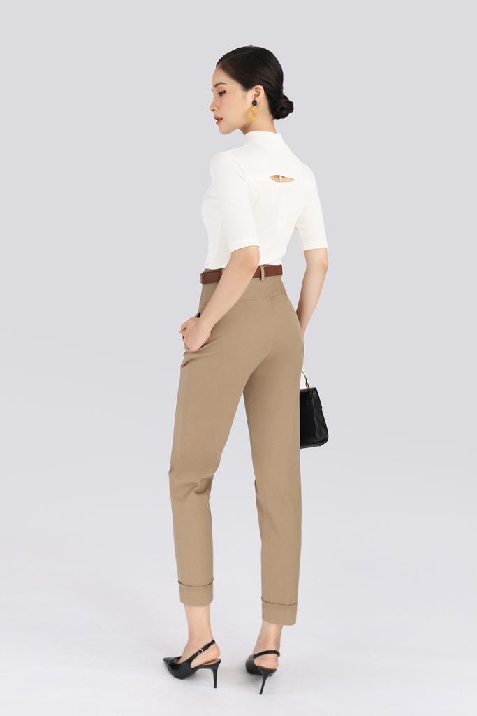 FQD5890 - Quần dài chất liệu kaki bo gấu - PANTIO