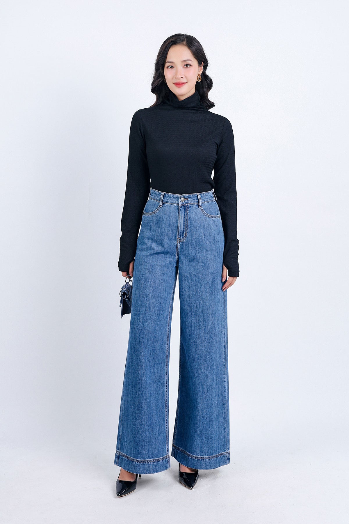 FAT7380 - Áo giữ nhiệt cao cấp vải thô chun dáng ôm cổ lọ dài tay - PANTIO