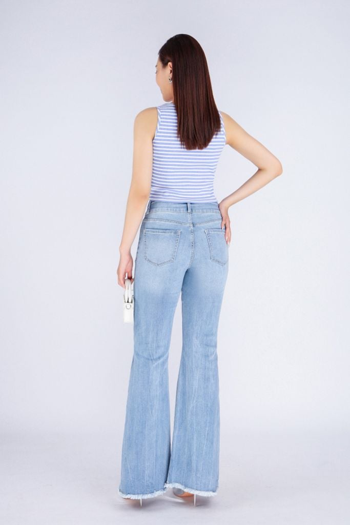 FAT7410 - Áo thun dạo phố vải cotton len dáng croptop cổ tròn không tay - PANTIO