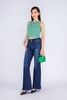 FAT7410 - Áo thun dạo phố vải cotton len dáng croptop cổ tròn không tay - PANTIO