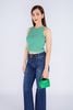 FAT7410 - Áo thun dạo phố vải cotton len dáng croptop cổ tròn không tay - PANTIO