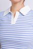 FAT7411 - Áo thun dạo phố vải len dáng croptop cổ đức phối vải thô tạo kiểu - PANTIO