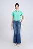 FAT7427 - Áo thun cotton dáng croptop cổ đức ngực áo thêu hoạ tiết thời trang - PANTIO