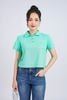 FAT7427 - Áo thun cotton dáng croptop cổ đức ngực áo thêu hoạ tiết thời trang - PANTIO