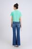 FAT7427 - Áo thun cotton dáng croptop cổ đức ngực áo thêu hoạ tiết thời trang - PANTIO