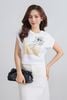 FAT7507 - Áo thun cao cấp vải cotton dáng croptop cổ tròn tay chờm thân áo in hoạ tiết thời trang - PANTIO