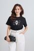 FAT7508 - Áo thun cao cấp vải cotton dáng suông cổ tròn tay ngắn thân áo in hoạ tiết thời trang - PANTIO