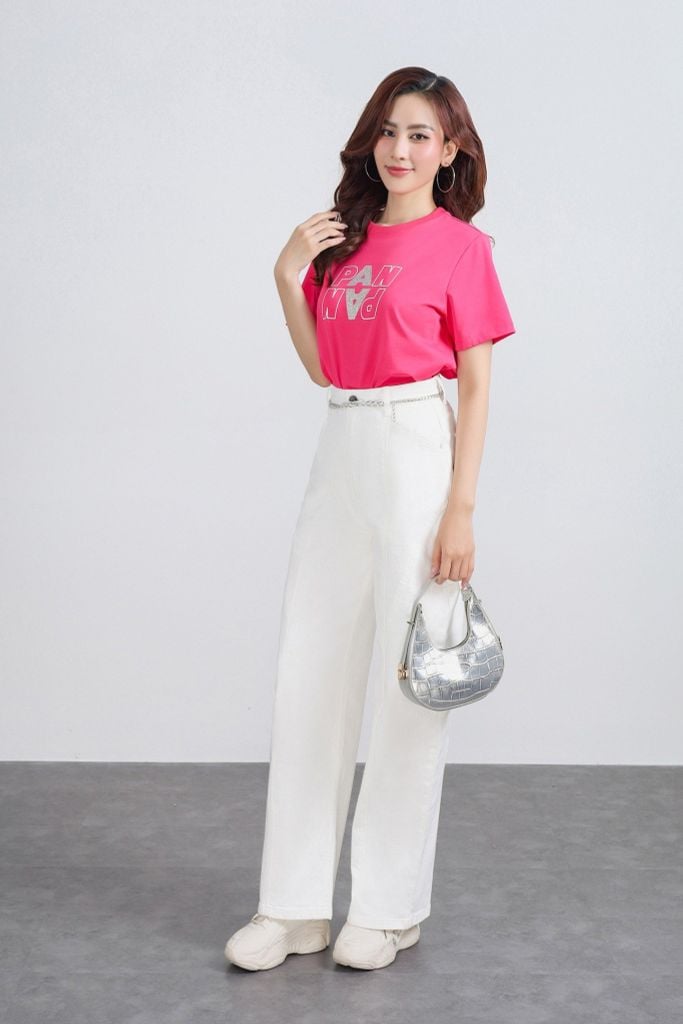 FAT7508 - Áo thun cao cấp vải cotton dáng suông cổ tròn tay ngắn thân áo in hoạ tiết thời trang - PANTIO