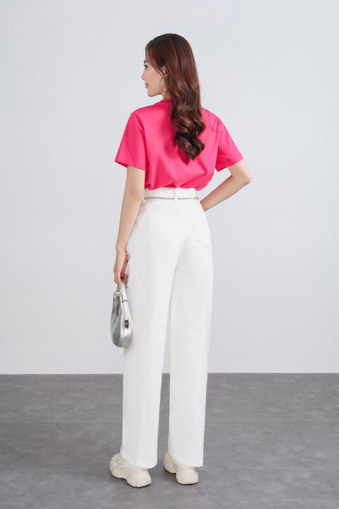 FAT7508 - Áo thun cao cấp vải cotton dáng suông cổ tròn tay ngắn thân áo in hoạ tiết thời trang - PANTIO