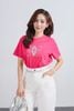 FAT7508 - Áo thun cao cấp vải cotton dáng suông cổ tròn tay ngắn thân áo in hoạ tiết thời trang - PANTIO