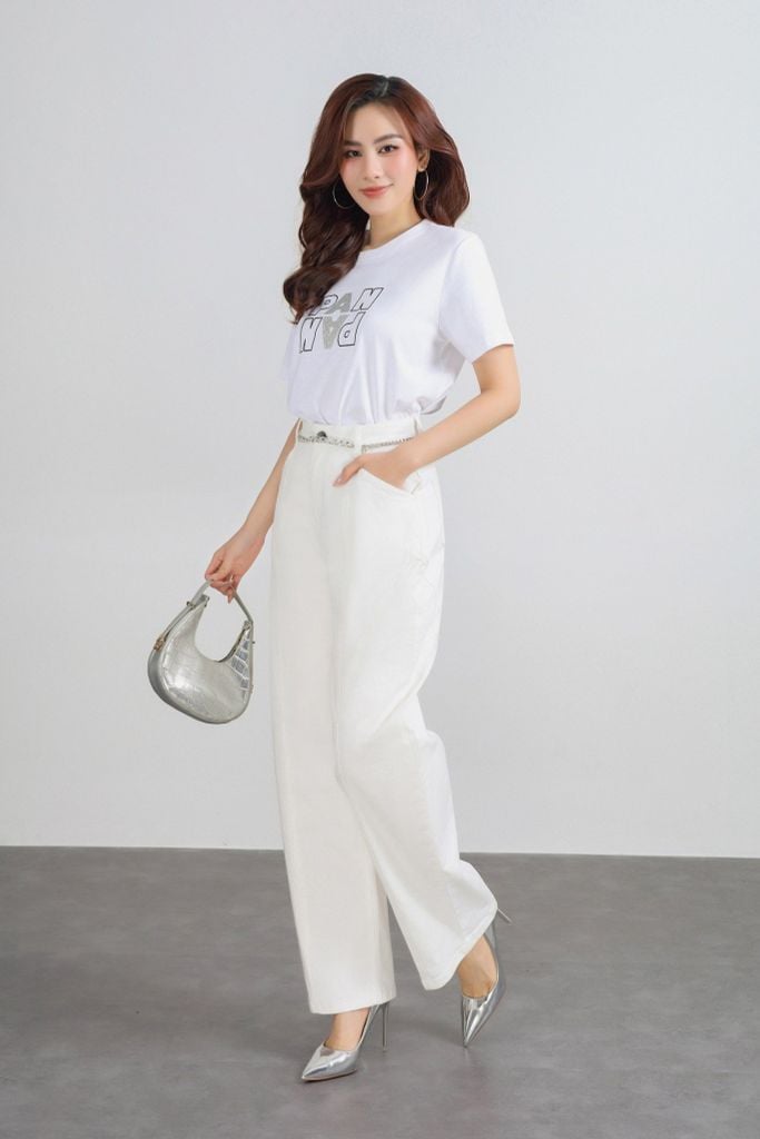 FAT7508 - Áo thun cao cấp vải cotton dáng suông cổ tròn tay ngắn thân áo in hoạ tiết thời trang - PANTIO