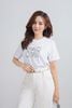 FAT7508 - Áo thun cao cấp vải cotton dáng suông cổ tròn tay ngắn thân áo in hoạ tiết thời trang - PANTIO