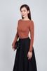 FAT9411 - Áo thun cotton dáng ôm cổ thuyền tay dài - PANTIO