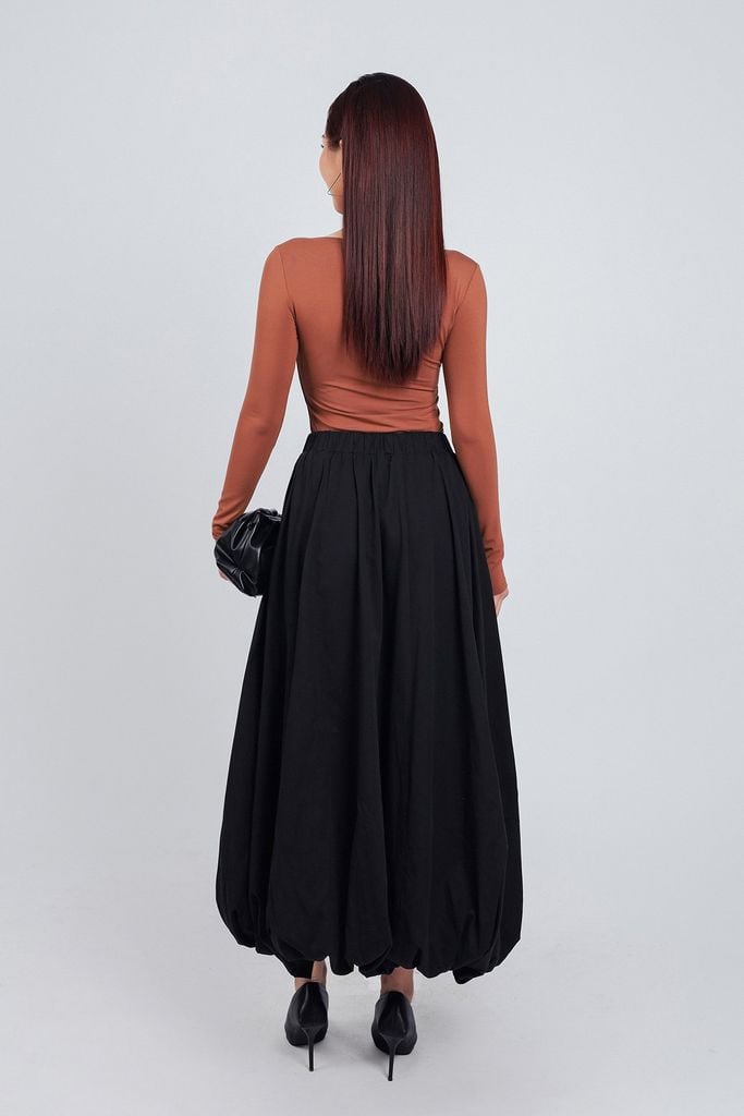 FAT9411 - Áo thun cotton dáng ôm cổ thuyền tay dài - PANTIO