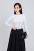 FAT9411 - Áo thun cotton dáng ôm cổ thuyền tay dài - PANTIO