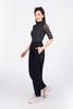 FAT9437 - Áo thun cao cấp vải lưới co giãn dáng ôm cổ cao tay lửng - PANTIO