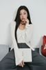 FAT9466 - Áo thun dệt kim vải len dáng ôm cổ vuông không tay - JAN.