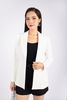 FAV9922 - Áo vest nữ công sở vải thô dáng suông cổ 2 ve phối túi thân ngực - PANTIO