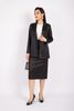 FAV9924 - Áo vest nữ công sở vải lụa dáng suông cổ hai ve phối túi hai bên - PANTIO