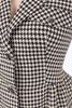 FAV9941 - Áo vest nữ công sở vải dạ dáng ôm có lót vải lụa gió cổ hai ve tay ngắn xếp nhún hai bên hông tạo kiểu - PANTIO