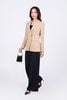 FAV9951 - Áo vest công sở vải thô dáng ôm cổ hai ve vạt chéo thân áo đính khuy kim loại thời trang - PANTIO