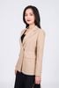 FAV9951 - Áo vest công sở vải thô dáng ôm cổ hai ve vạt chéo thân áo đính khuy kim loại thời trang - PANTIO