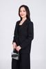FAV9962 - Áo vest công sở vải thô dáng suông cổ hai ve thân áo phối khuy thời trang có nắp túi tạo kiểu - PANTIO