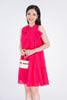 FDC33025 - Đầm dạo phố dáng suông chất liệu linen không tay - PANTIO