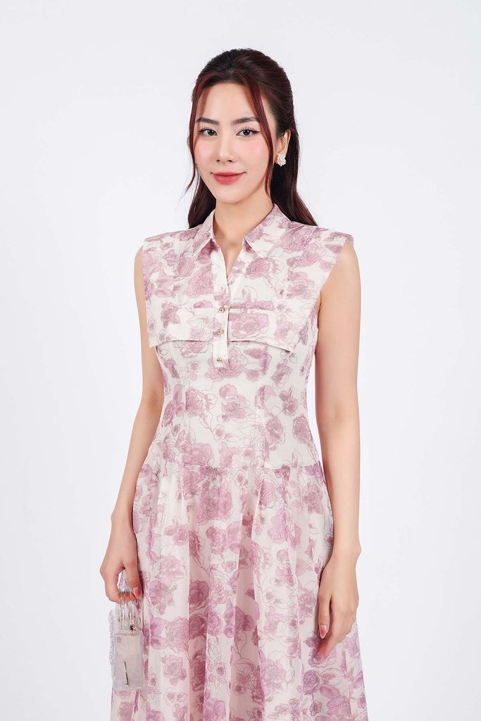 FDC34062 - tỷ lệ kèo 8899 vải lưới dáng xòe có lót vải habutai cổ đức thân phối vạt tạo kiểu khóa thân sau - tỷ lệ kèo 8899