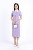 FDC34169 - Đầm công sở vải phi cát dáng bút chì cổ đức tháo rời thân váy đính khuy bọc trang trí có túi váy bên hông khóa thân sau - PANTIO
