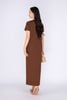 FDD3126 - Đầm thun dạo phố vải cotton dáng suông cổ tròn thân ngực phối hình in trang trí - PANTIO