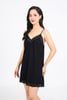 FDD5172 - Đầm hai dây vải cotton dáng suông phối viền ren thời trang - PANTIO