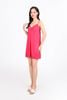 FDD5172 - Đầm hai dây vải cotton dáng suông phối viền ren thời trang - PANTIO