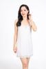 FDD5172 - Đầm hai dây vải cotton dáng suông phối viền ren thời trang - PANTIO