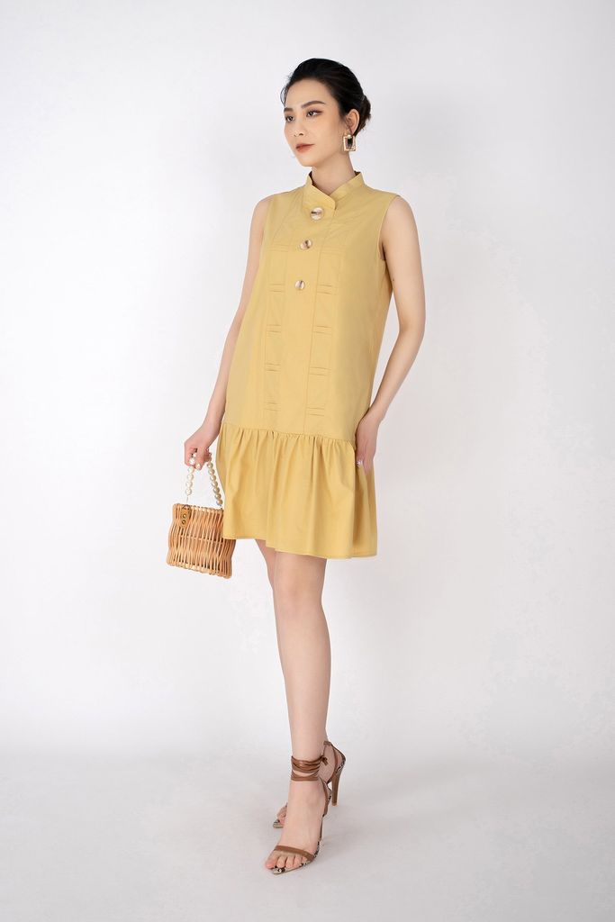 Áo sơ mi nữ tay hến thô đũi cổ tàu áo babydoll chấm bi yly set bộ sát nách xẻ gấu mix quần sooc mặc hè siêu xinh c1828 #78 Áo sơ mi nữ tay hến thô đũi cổ tàu áo babydoll chấm bi yly set bộ sát nách xẻ gấu mix quần sooc mặc hè siêu xinh c1828