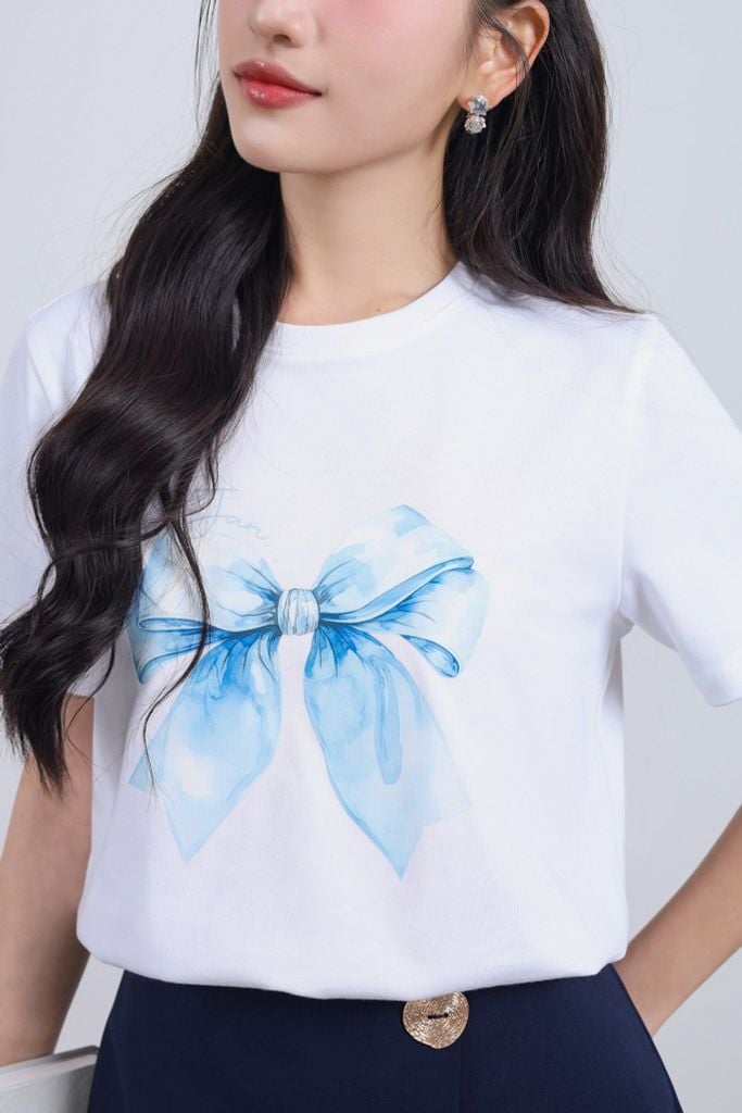 FDP33565 - Đầm dạo phố dáng suông cổ tròn thân áo in hoạ tiết thời trang - JAN.