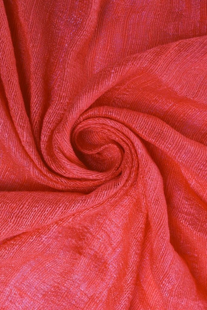 FKO128 - Khăn thời trang cao cấp chất liệu tơ tằm dáng dài có tua rua trang trí - PANTIO