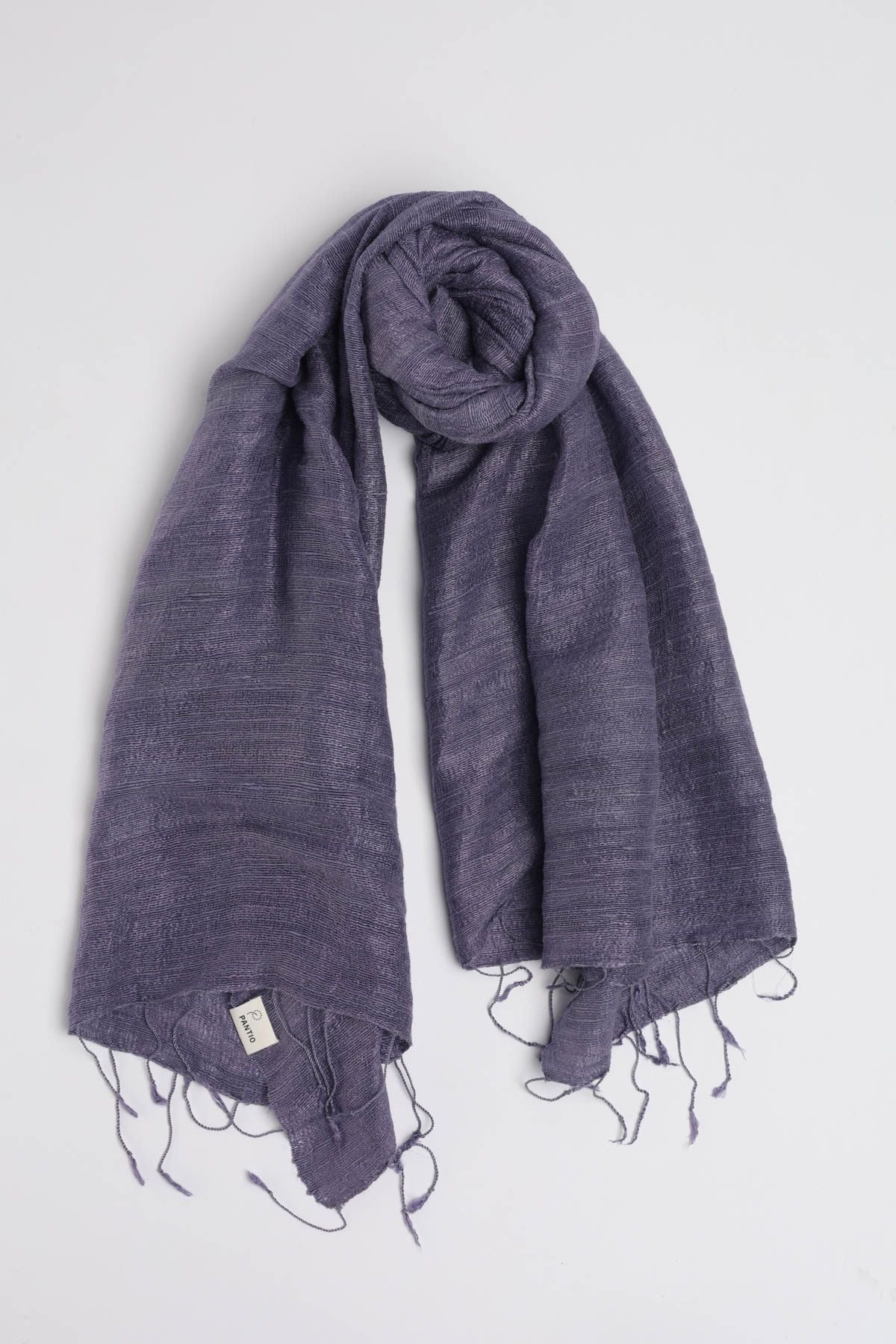 FKO128 - Khăn thời trang cao cấp chất liệu tơ tằm dáng dài có tua rua trang trí - PANTIO