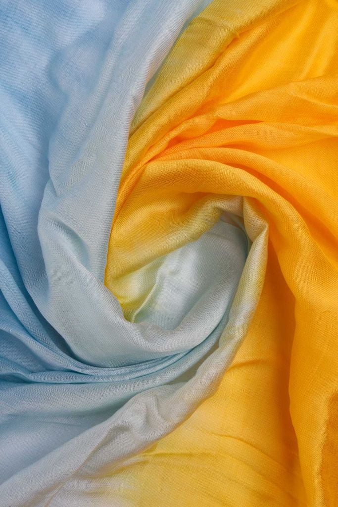 FKO129 - Khăn thời trang cao cấp dáng dài chất liệu tơ tằm màu ombre - PANTIO