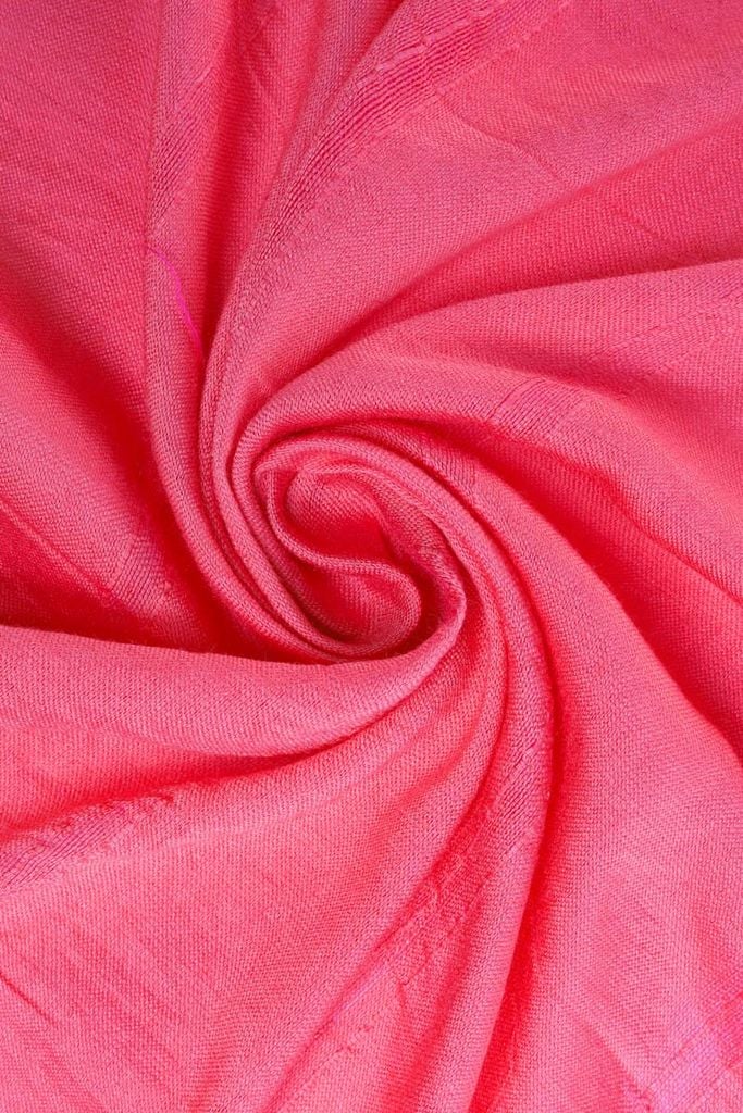 FKO130 - Khăn thời trang cao cấp chất liệu lanh tơ trơn màu có tua rua trang trí - PANTIO