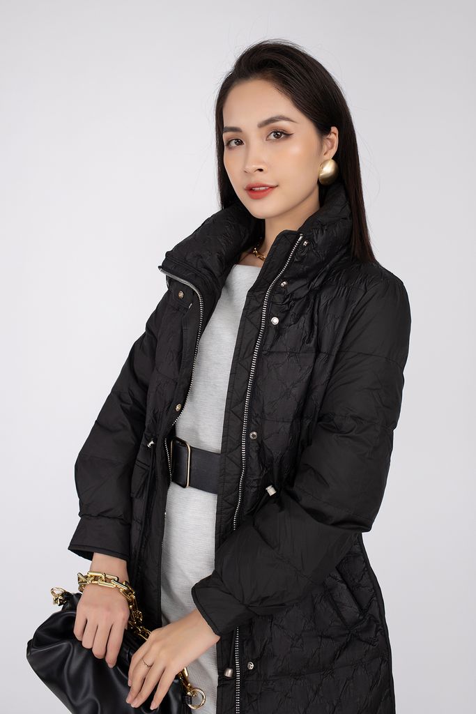 Áo khoác lông vũ cao cấp dáng lửng, có mũ FMV005 - PANTIO