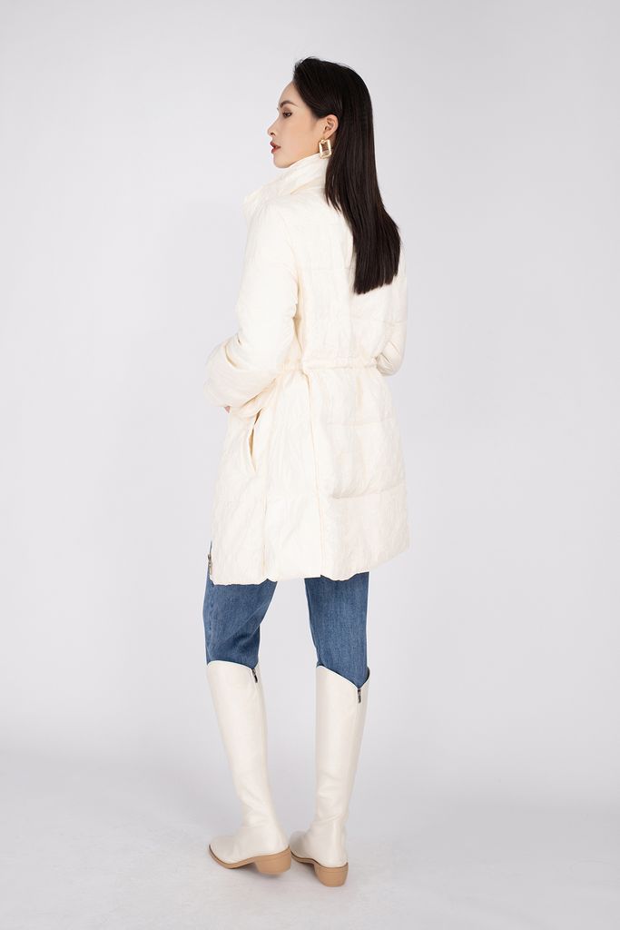 Áo khoác lông vũ cao cấp dáng lửng, có mũ FMV005 - PANTIO